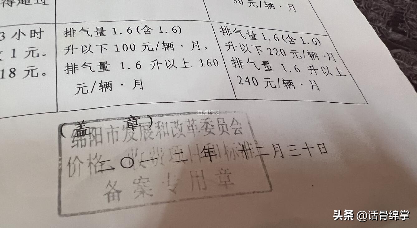 _电动车保管费多少钱一个月_ 涪城区物业公摊面积停车收费 