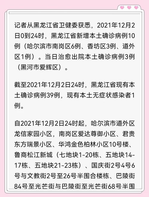 2022年9月23日哈尔滨新增19例新冠阳性感染者，详情公布