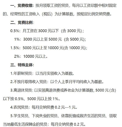 2026年党费收缴自查：涵盖在职退休党员，确保计算准确规范