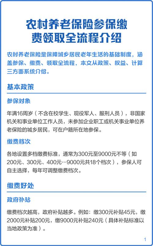 农村养老保险参保及领取流程，这些手续你得知道